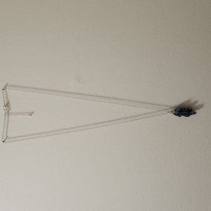 19 inch long, Blue Crystal necklace